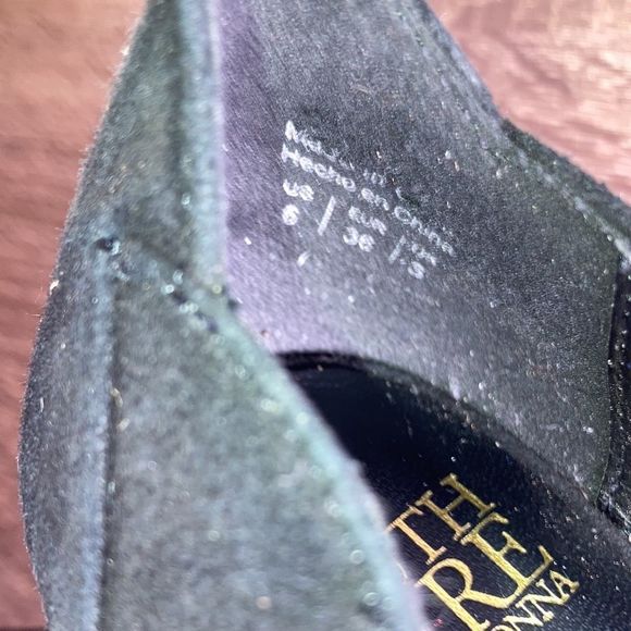 Truth or Dare Black Suede heels by Madonna size 6 - Picture 6 of 13